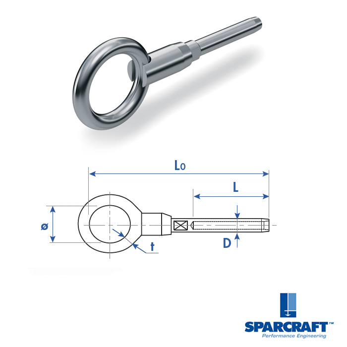 LARGE EYE FITTING WIRE Ø3