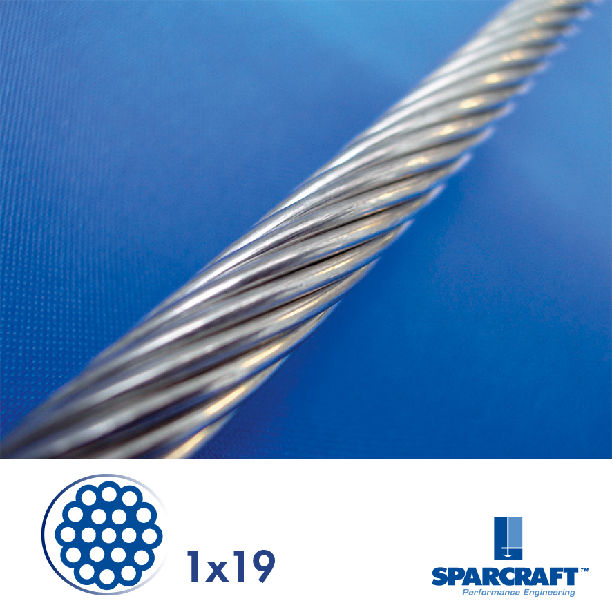 STAINLESS STEEL WIRE 1X19 Ø16MM
